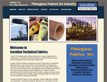 Tablet Screenshot of carolinatechnicalfabrics.com